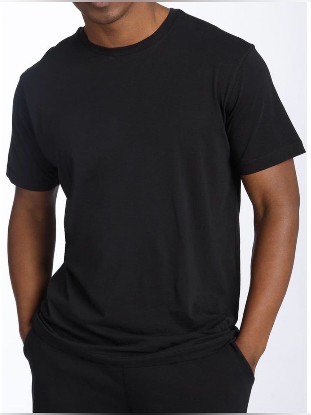 Daniel Buchler Classic Crew Men's T‑Shirt - Black